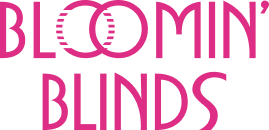 Official logo of Bloomin' Blinds, representing the brand's identity